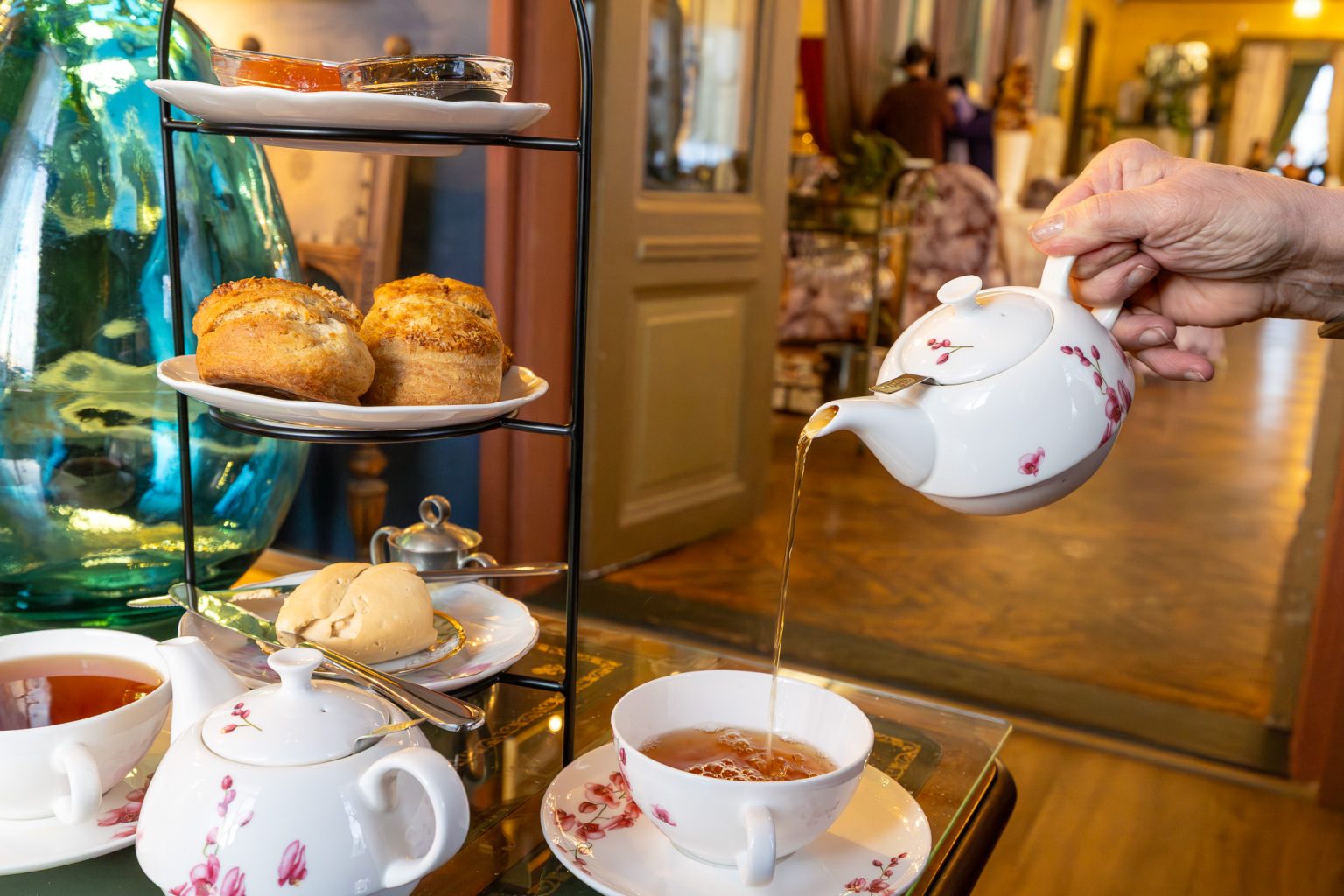 Cajsan Cream Tea with scones, jam and clotted cream